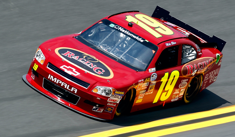 Mike Bliss drives the No. 19 Racing for Education Chevrolet at Daytona, 2011. Racing for Education was one of several alleged minority outreach efforts associated with Terrance Cox III and Diversity Motorsports Racing. Photo credit: Jeff Zelevansky/Getty Images